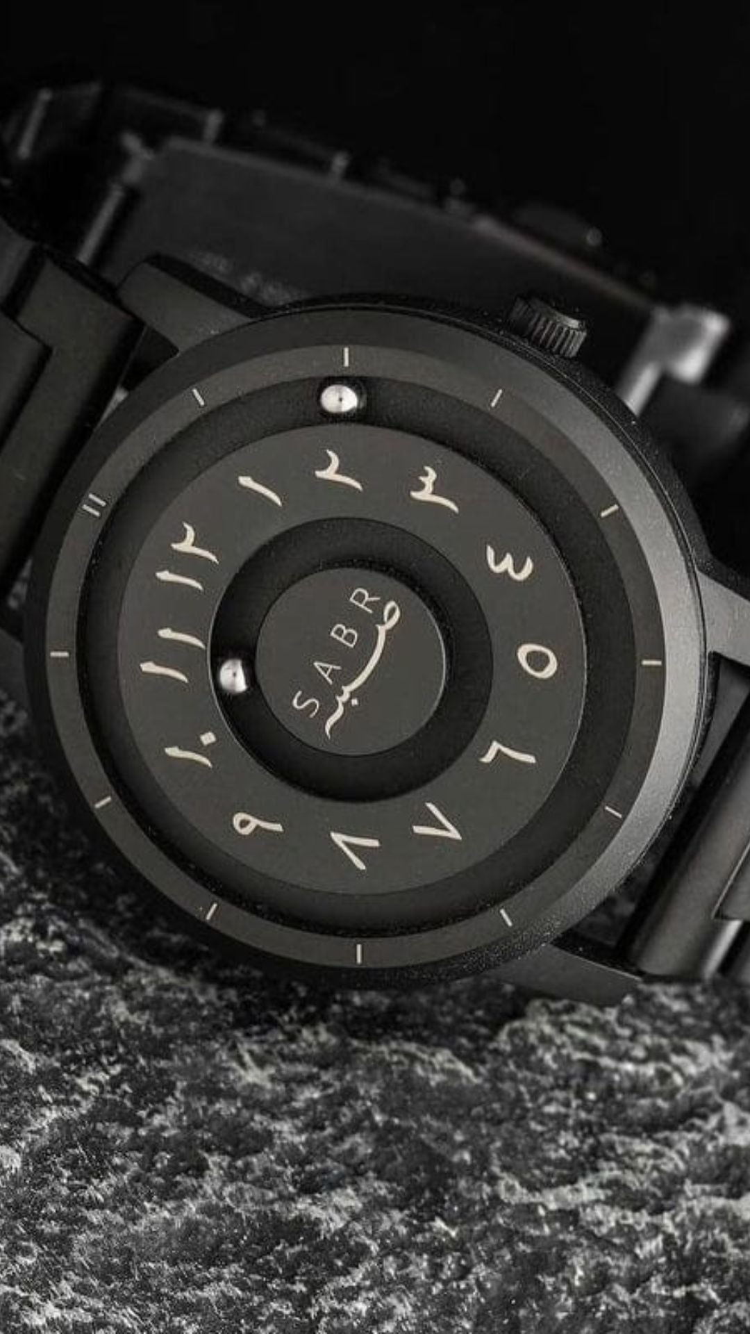 SABR™ Armless Magnetic Ball Watch – Futuristic Minimalism with Arabic Elegance