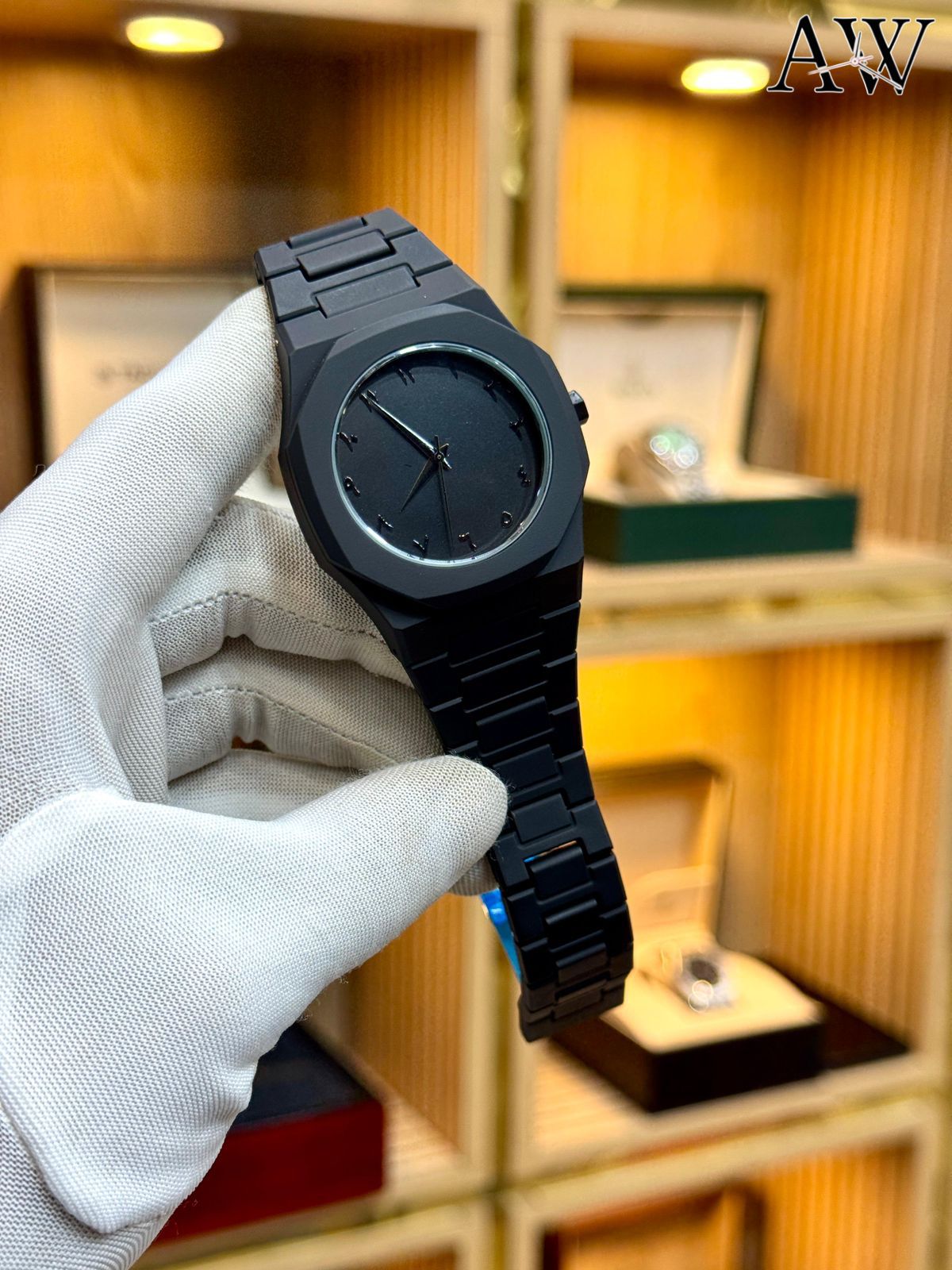 Black Aura Arabic Watch – Minimalist Elegance, Timeless Heritage
