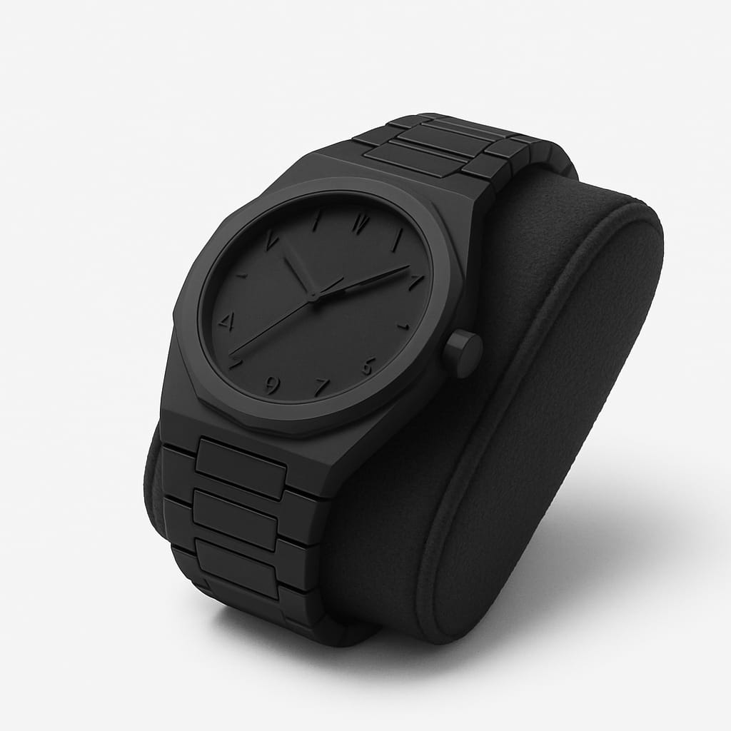 Black Aura Arabic Watch – Minimalist Elegance, Timeless Heritage