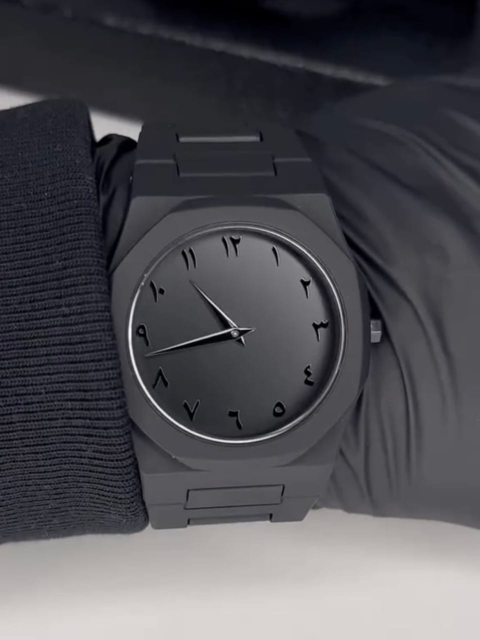 Black Aura Arabic Watch – Minimalist Elegance, Timeless Heritage